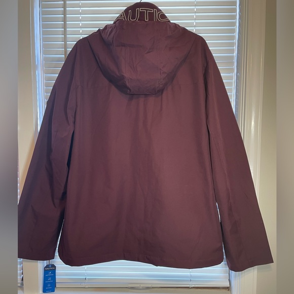 Náutica Men’s Burgundy Waterproof Bomber Jacket - XL - Picture 6 of 14
